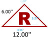 State Truss Construction Sign-R Triangular ,