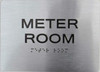 Meter Room ADA Sign -Tactile Signs