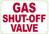 GAS SHUT-OFF VALVE SIGN (ALUMINUM SIGNS