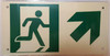 SIGNS RUNNING MAN UP RIGHT ARROW SIGN