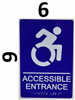 Compliance Sign-ACCESSIBLE Entrance