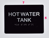 Compliance Sign-HOT Water Tank