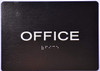 TACTILE HOTEL OFFICE DOOR SIGN