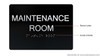 Compliance Sign-Maintenance Room