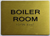 BUILDING MANAGEMENT SIGN- Boiler Room