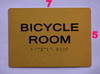 Compliance Sign-Bicycle Room