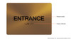 BRAILLE ENTRANCE SIGN