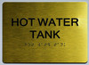 HOT Water Tank Sign