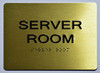 BUILDING MANAGEMENT SIGN-  Server Room