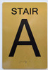 TACTILE HOTEL STAIR A SIGN