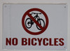 Sign NO Bicycles