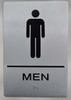 MEN RESTROOM ADA SIGN