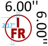 I-FR Floor Truss Circular Sign -