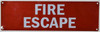 Sign FIRE Escape