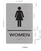 HOTEL DIRECTIONAL SIGN WOMEN RESTROOM