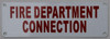 Compliance Sign- FIRE Department Connection