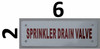 Fire Department Sign- Sprinkler Drain Valve