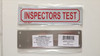 INSPECTOR TEST SIGN