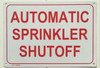 AUTOMATIC SPRINKLER SHUTOFF
