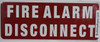 FIRE Alarm Disconnect Sign