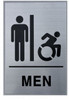 MEN ACCESSIBLE RESTROOM SIGN Tactile Signs