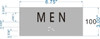 MEN Sign -Tactile Signs STAINLESS Signage