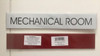 MECHANICAL ROOM SIGN