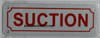 SUCTION SIGN