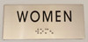 SIGNS WOMEN Sign -Tactile Signs