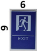 FD Sign EXIT Sign- - BRAILLE PLASTIC ADA