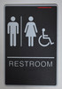 RESTROOMS SIGN