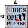 SHOES OFF PLEASE SIGN