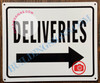 DELIVERIES RIGHT SIGN