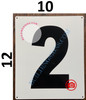 "2" SIGN