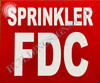 Sign Sprinkler fdc  - Sprinkler fire Department Connection