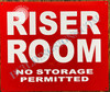 Riser Room Signage
