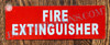 FIRE EXTIGNSHER  (Reflective !!!, Aluminum, red)