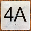 HOTEL DIRECTIONAL SIGN APARTMENT NUMBER 4A