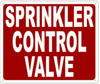 Standpipe Control Valve Sign
