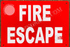 Sign FIRE Escape