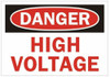 DANGER HIGH VOLTAGE SIGN (ALUMINUM SIGNS