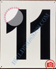 Large Number 11 Sign -Metal Sign - Parking LOT Number Sign