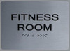 SIGNS FITNESS ROOM Sign ADA Sign -Tactile