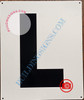 Large Letter L -Metal Sign - Parking LOT Sign