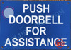 Signage Push Door Bell for Assistance