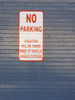 Signage No Parking Any Time Violators Will Be Towed Away at Vehicle Owner's Expense Extra Large Sticker