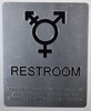 HPD  Gender Neutral Symbols Restroom Wall