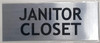 Signs Janitor Closet