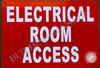 Electrical Room Access Sign