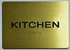 Kitchen Sign- Gold,